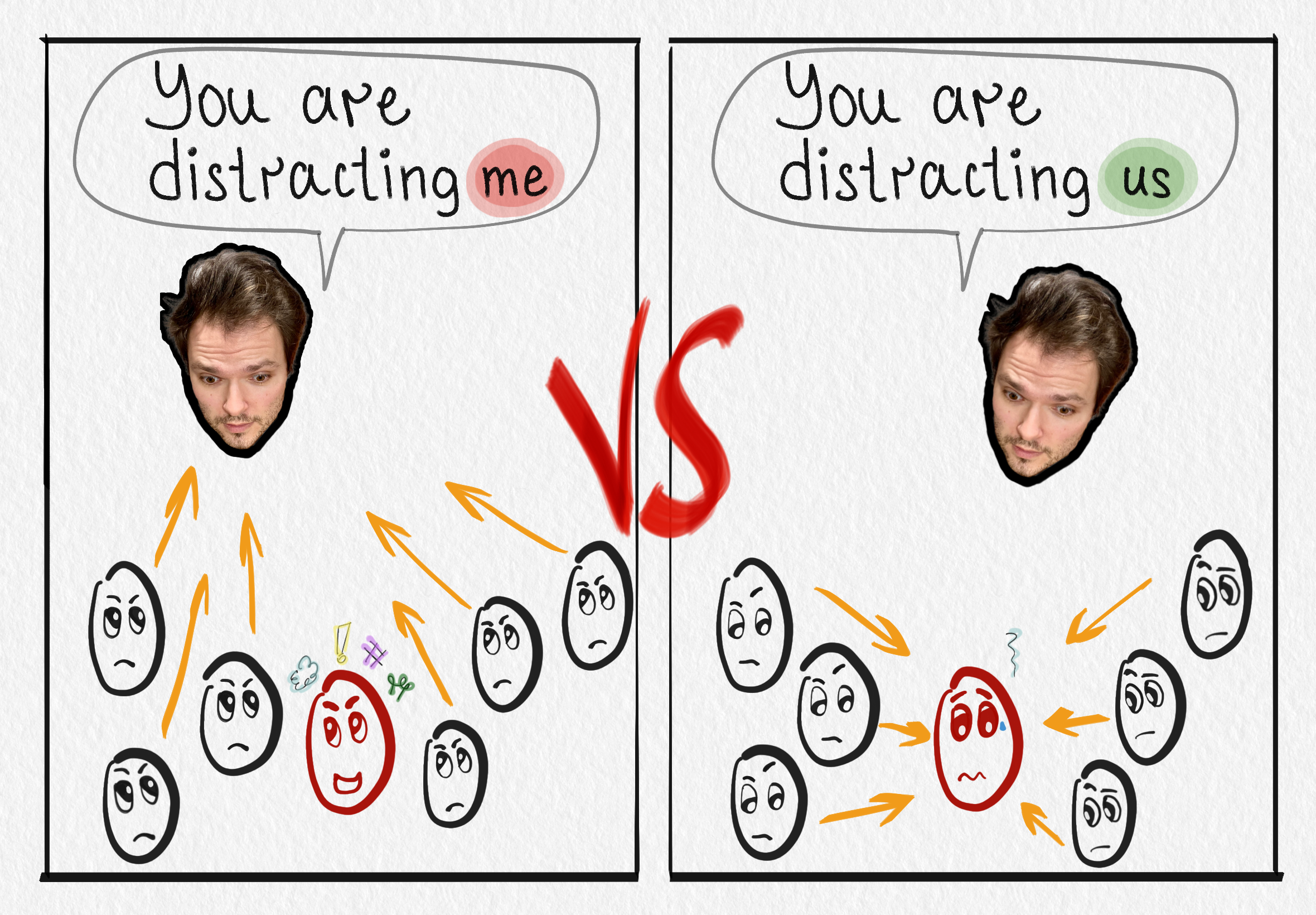 what to do when interrupted while speaking